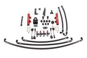IAG PTFE Fuel System Kit w/ Injectors, Lines, FPR, Fuel Rails - Subaru WRX 2008 - 2014