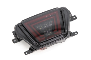 OLM V1 F1 Style Rear Brake / Fog / Reverse Light w/ Smoke Lens, Gloss Black Base, and Red Bar - Toyota Supra 2020+