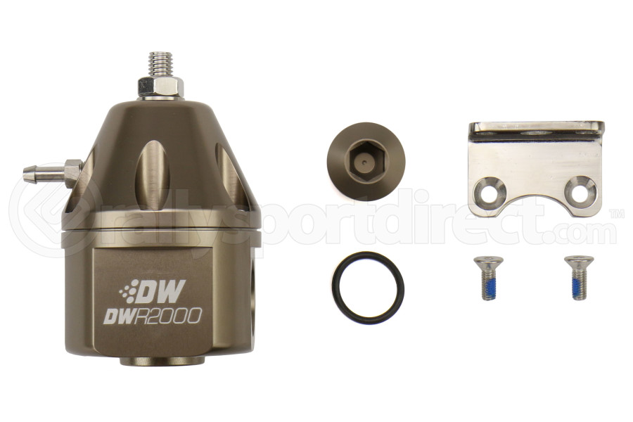 DeatschWerks DWR2000 Adjustable Fuel Pressure Regulator Titanium Finish - Universal