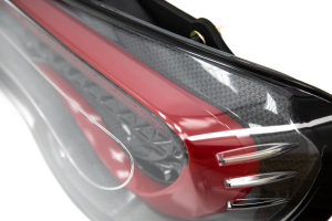 OLM VL Style Sequential Carbon Fiber Look Tail Light Red / Clear Lens - Scion FR-S 2013-2016 / Subaru BRZ 2013+ / Toyota 86 2017+
