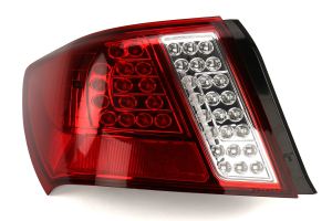 Valenti Jewel Led Tail Light Half Red Lens W Chrome
