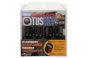 Bull Lock Tuskey 12X1.25 Lock Nuts Black - Universal