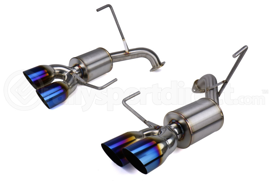 Nameless Performance Axle Back Quad Exit Exhaust w/ 5in Mufflers and Burnt Tips - Subaru STI 2019-2020