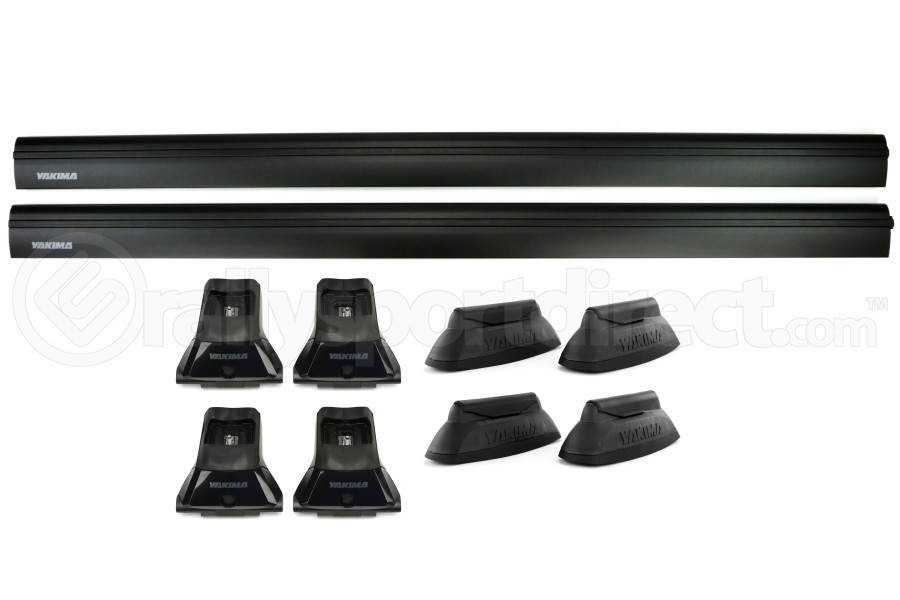 Yakima Roof Rack Kit Black Bars Subaru Wrx Sti 2008 2014