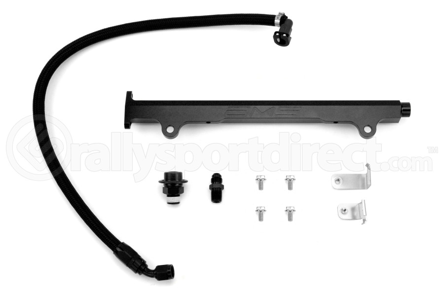 AMS Fuel Rail w Pulsation Damper Black Mitsubishi Evolution GSR 2008