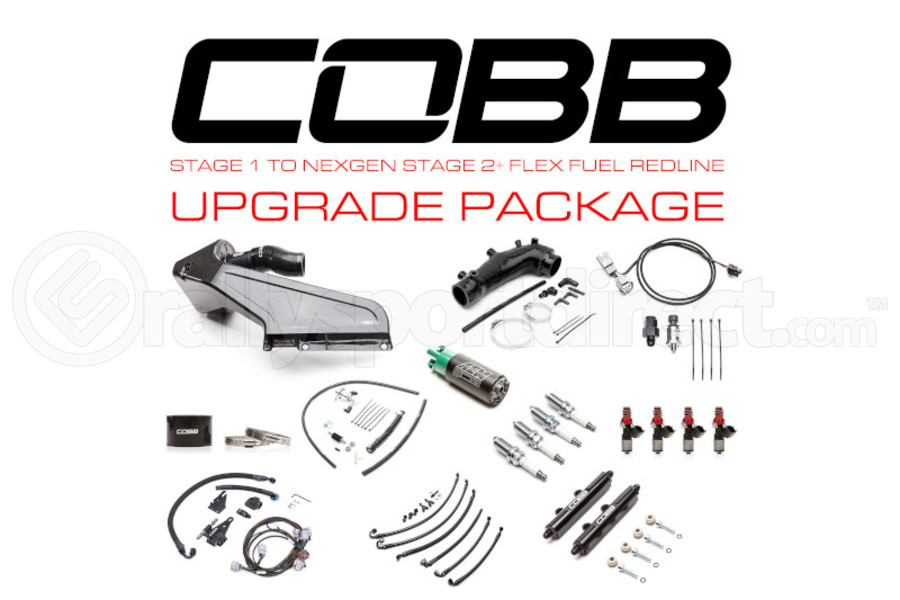 COBB Subaru Stage 1 to NexGen Stage 2 + Flex Fuel Redline Carbon Fiber Power Package Upgrade - Subaru STI 2015-2021/2018 Type RA