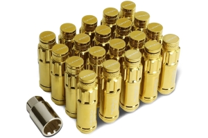 NRG Innovations Steel Lug Nut Set w/ Dust Cap Cover M12x1.25mm (Multiple Color Options) - Universal