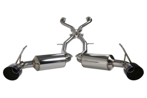 Invidia Dual N1 GT Cat Back Exhaust Titanium Tips - Nissan 370Z 2009+