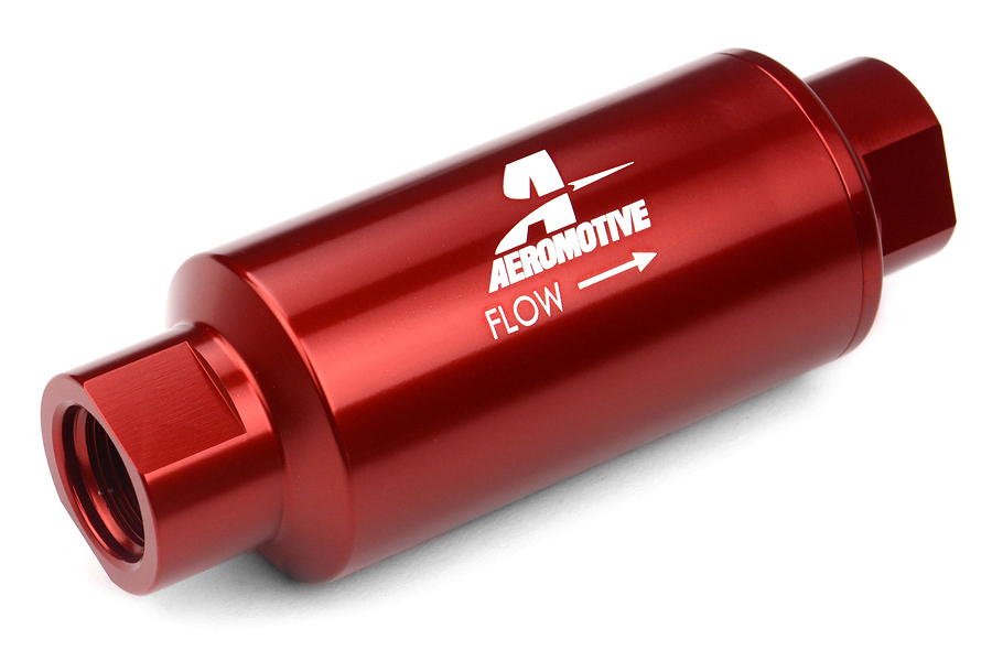 Aeromotive Fuel Filter Red 100 Micron Stainless Steel Element 12304