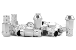 Gorilla Aluminum Open End Silver Lug Nuts 12x1.25 - Universal
