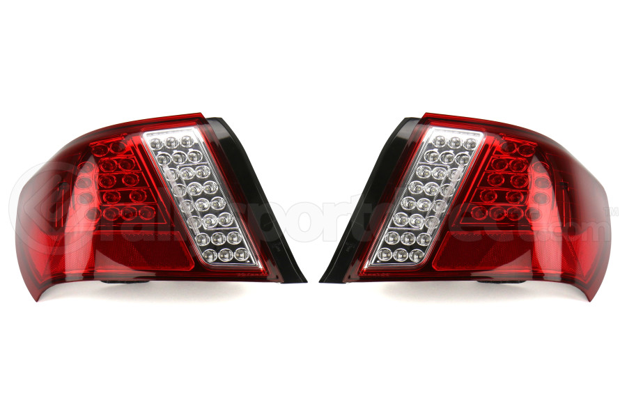 Valenti Jewel Led Tail Light Half Red Lens W Chrome