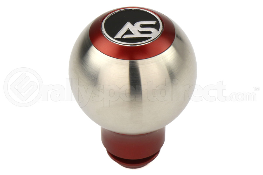 AutoStyled Subaru 5 Speed Shift Knob Red w/ Stainless Steel Center