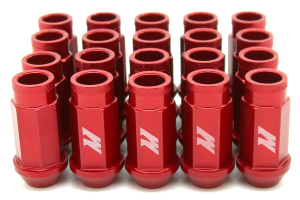 Mishimoto Aluminum Locking Lug Nuts Red 12x1.25 - Universal