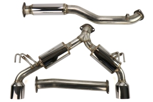 MXP Comp RS Cat Back Exhaust Stainless Steel  - Mitsubishi Evo X 2008-2015