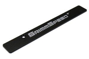 GrimmSpeed License Plate Delete Black/Silver - Subaru WRX/STI 2006-2014