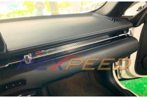 Rexpeed Passenger Side CF Interior Badge - Toyota Supra 2020+