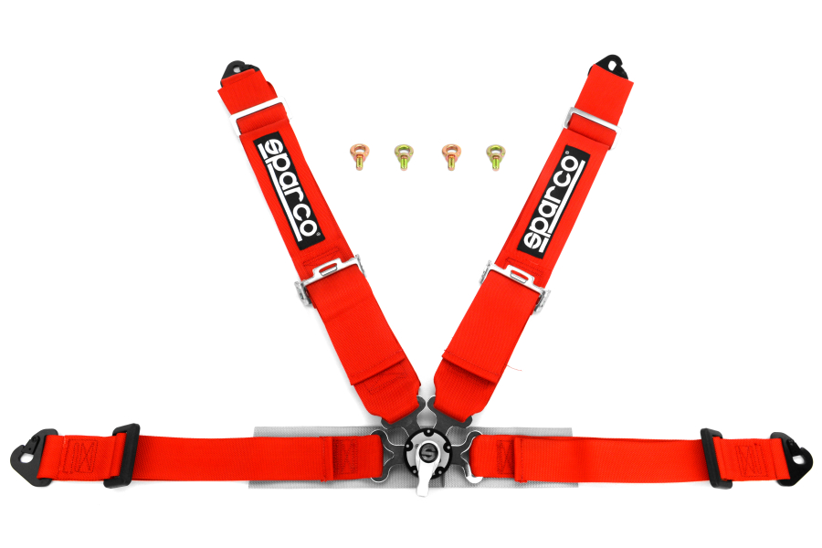 Sparco Harness Belt 4Point Competition Red 1 04715MRS