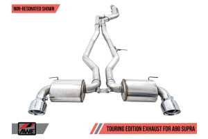 AWE Touring Edition Exhaust Resonated and Non-Resonated - Toyota Supra 2020+