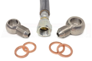Forced Performance Journal Bearing Oil Supply Line w/ Inline Filter - Mitsubishi Evo X 2008-2015