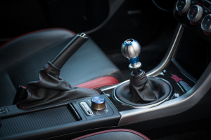 AutoStyled Black Leather E-Brake Boot w/ Red Stitching - Subaru WRX/STI 2015+