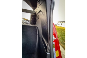 Sticker Fab 3D Carbon Seat Belt Buckle Panel Scuff Guard - Toyota Supra 2020+
