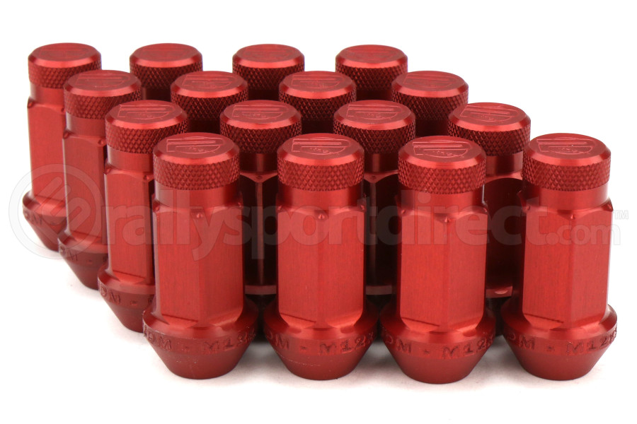 Password JDM Red Lug Nuts Closed Ended 16pc 12x15 PWALNHEC16RED