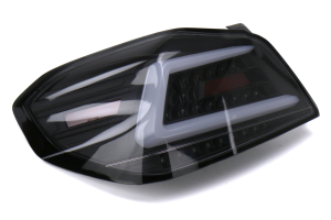 Spec-D Sequential LED Tail Lights Black Housing w/ Clear Lens - Subaru WRX / STI 2015 - 2020