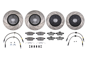 Stoptech Sport Axle Pack Drilled and Slotted Front and Rear - Ford Focus ST 2013 - 2017