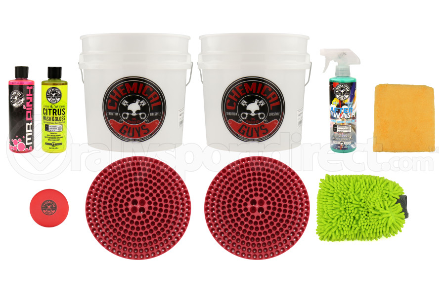 Chemical Guys Best Two Bucket Wash And Dry Kit 11pc Red Hol129rd