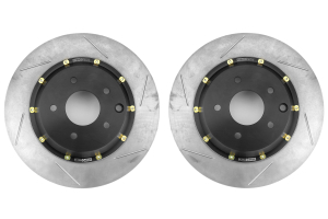 Drilled Zinc Coated Aero Rotor 2 Piece StopTech 81.263.9942 Hat Pair 