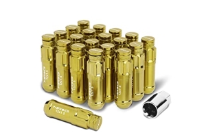 NRG Innovations Steel Lug Nut Set w/ Dust Cap Cover M12x1.5mm (Multiple Color Options) - Universal