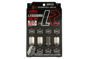 KICS Leggdura Racing Lug Nuts Gunmetal M12X1.25 - Universal