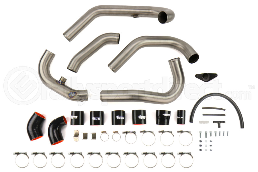 ETS Titanium Front Mount Intercooler Piping Kit Brushed Titanium