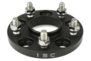 ISC Suspension Wheel Spacers 5x114.3 15mm Black Pair - Nissan Models (inc. 350Z 2003-2009 / 370Z 2009-2016 / GT-R 2009+)