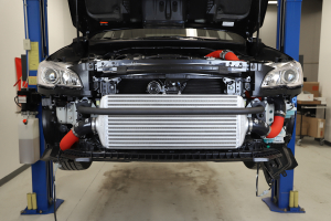 GrimmSpeed Front Mount Intercooler Kit Silver Core w/ Red Piping - Subaru WRX 2015 - 2020