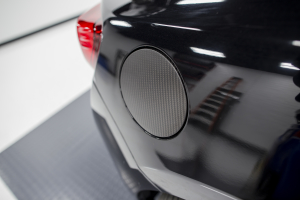 OLM Dry Matte Carbon Fiber Fuel Lid Cover - Scion FR-S 2013-2016 / Subaru BRZ 2013+ / Toyota 86 2017+