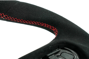 OLM Alcantara Pro Steering Wheel Alcantara with Red Stripe - Toyota Supra 2020+