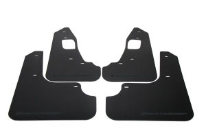 Rally Armor UR Mudflaps Urethane - Mitsubishi Evo X 2008-2015