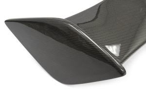 OLM Silverline Carbon Fiber S Style Spoiler w/ Black Bases - Subaru WRX / STI 2015+