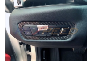 Rexpeed Carbon Fiber Cluster Switch Panel Badge - Toyota Supra 2020+