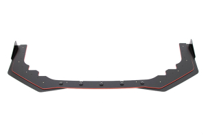 Maxton Design Racing Front Splitter Black w/ Red Accent and Winglets - Subaru WRX / STI 2015-2021