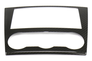 OLM S-Line Dry Carbon Fiber Radio and AC Control Cover - Subaru WRX / STI 2015