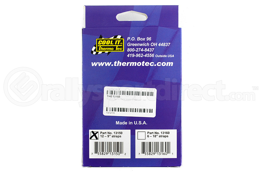 Thermo Tec Snap Strap Kit 9in (QTY 12) (Part Number: 13150) Thermo Tec Snap Strap Kit 9in (QTY 12) (Part Number: )