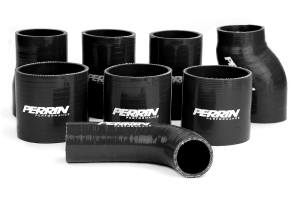 PERRIN Boost Tube Kit Black Piping Black Couplers - Subaru WRX/STI 2002-2007
