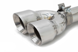 FactionFab Axle Back Exhaust w/ Polished Tips - Subaru STI 2019-2021