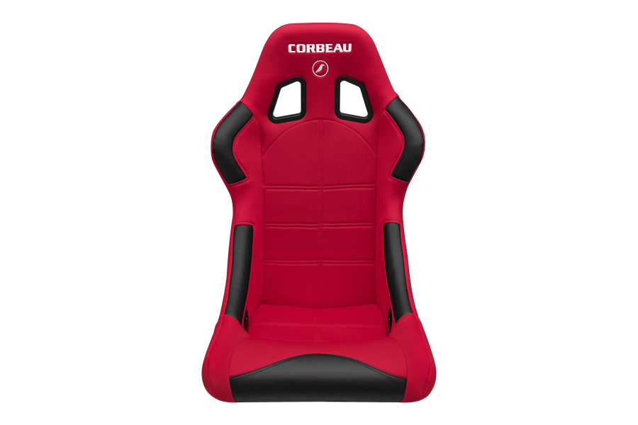 Corbeau Forza Red Cloth Fixed Back Seat - Universal