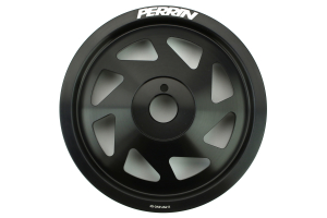 PERRIN Lightweight Crank Pulley Black - Subaru Models (inc. BRZ 2013+ / WRX 2015 - 2018)
