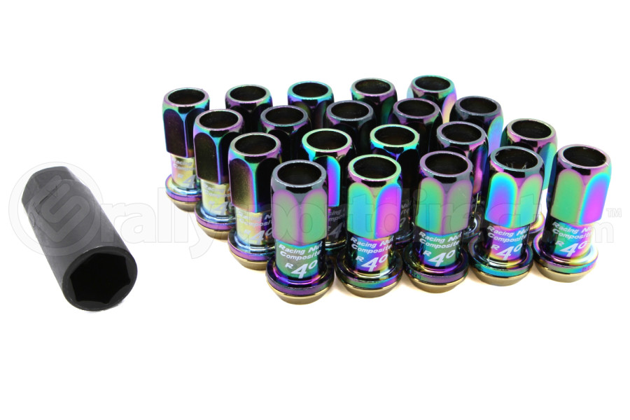 KICS R40 20Piece Neo Chrome 12x125 Lug Nuts KRC03N Free Shipping