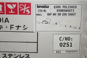 Invidia Q300 Cat Back Exhaust - Subaru WRX Hatchback 2008-2010