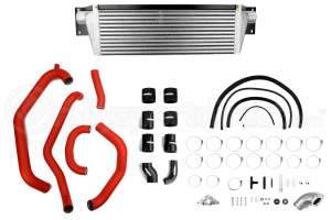 PERRIN Front Mount Intercooler and Piping Kit Red Piping/Silver Core - Subaru WRX 2008-2014
